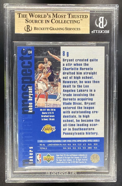 1996-97 SP Kobe Bryant #134 RC BGS 9.5
