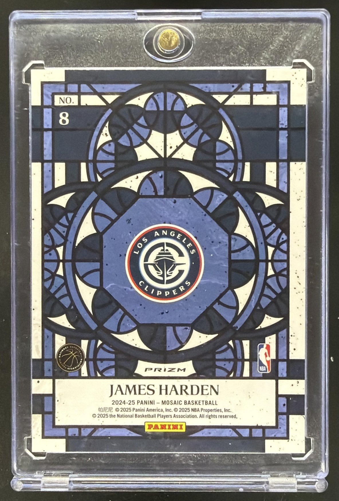 2024-25 Panini Mosaic James Harden #8 Stained Glass