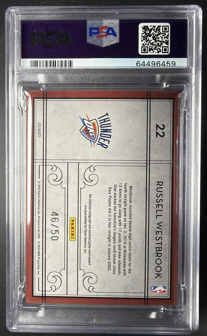 2009-2010 Timeless Treasures Russell Westbrook #22 Auto /50 PSA 8