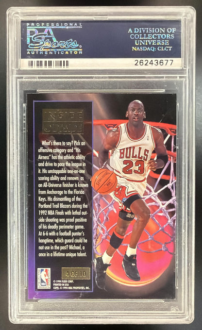 1993-94 Fleer Ultra Michael Jordan #4 Inside Outside PSA 8