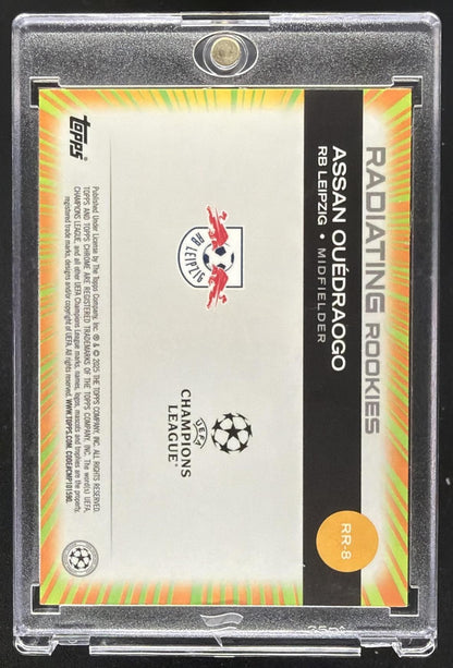 2024 Topps Chrome UEFA Club Assan Ouedraogo #RR-8 Radiating Rookies RC