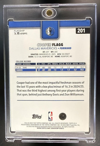 2025-26 Topps Cooper Flagg #201 Diamante RC