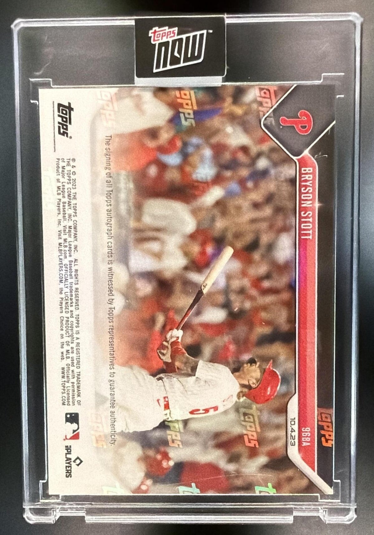 2023 Topps Now Bryson Stott #968A Auto /99