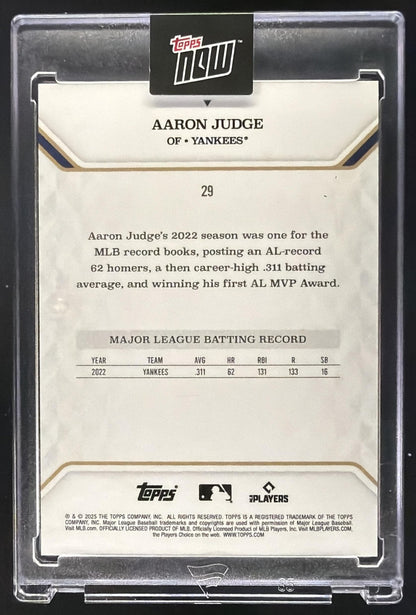 2025 Topps MVP Collection Aaron Judge #29/99