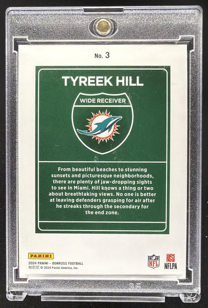 2024 Panini Donruss Tyreek Hill #3 Downtown SSP