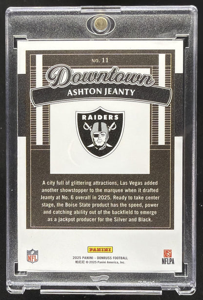 2025 Panini Donruss Ashton Jeanty #11 Downtown SP