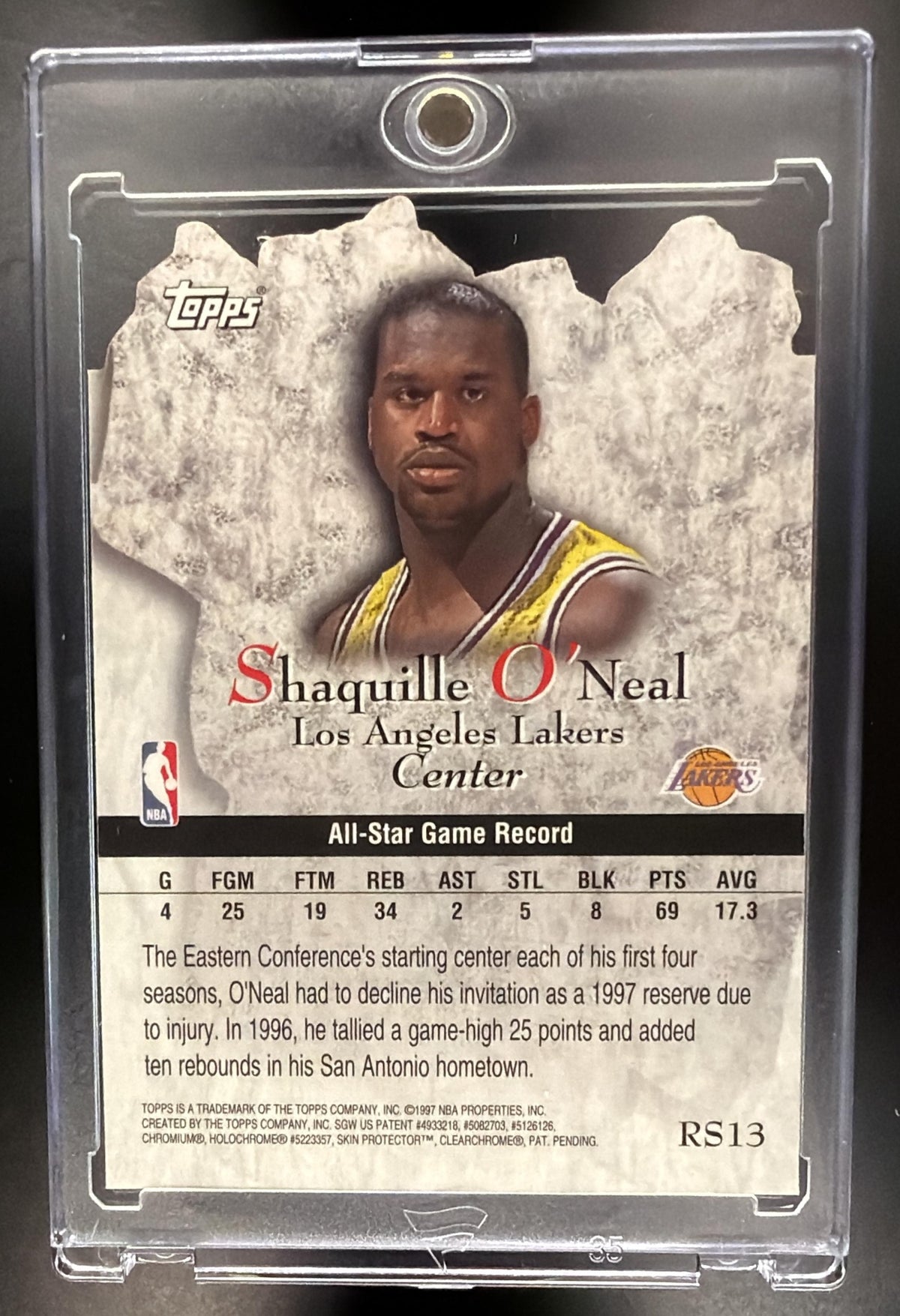 1997-98 Topps Shaquille O'Neal #RS13 Rock Stars
