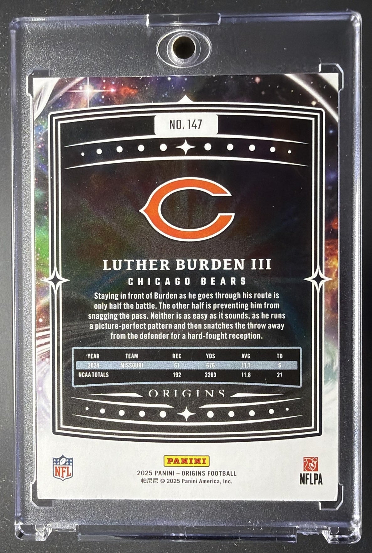 2025 Panini Origins Luther Burden III #147 Rookie Holo Gold 2/10