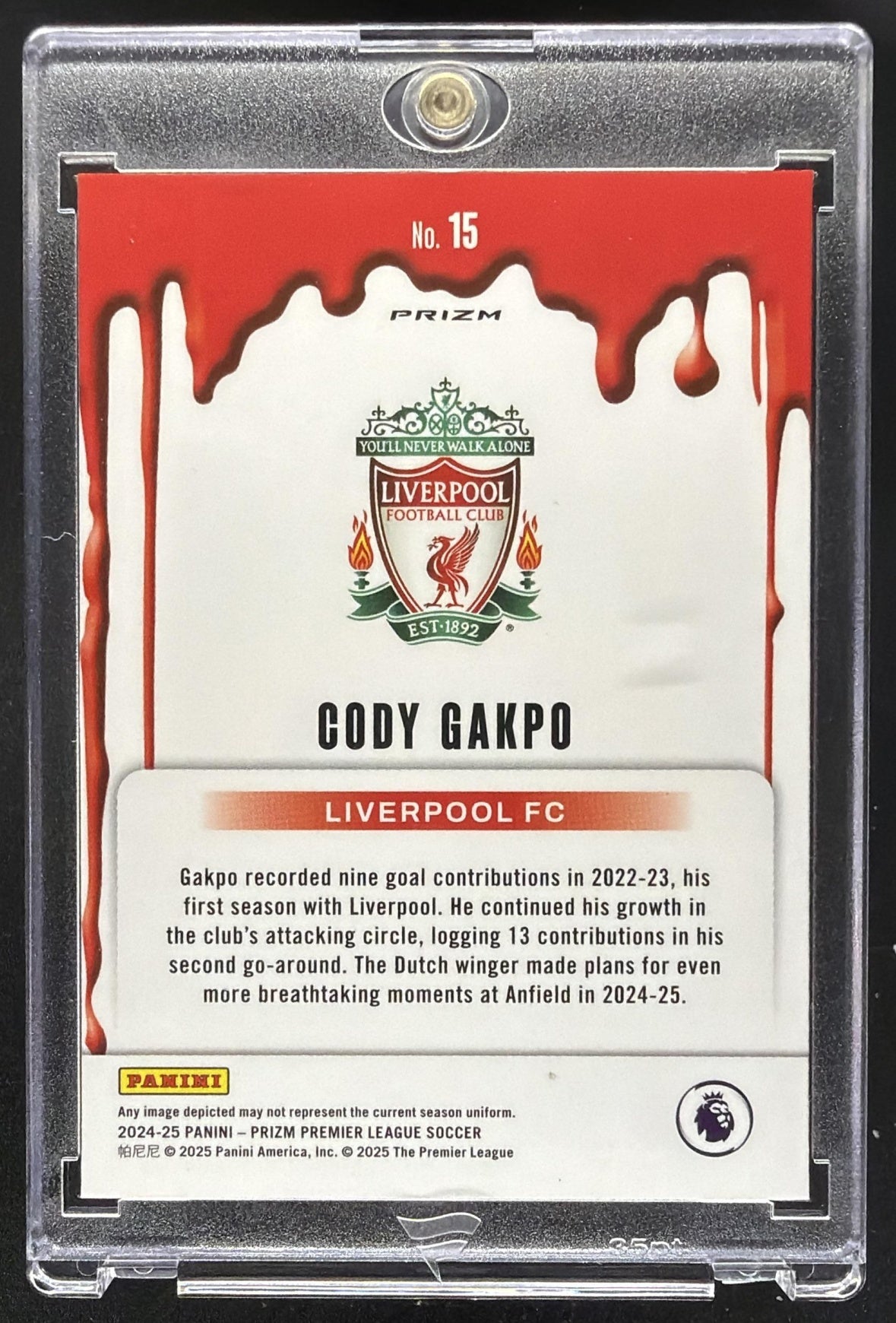 2024-25 Panini Prizm Premier League Cody Gakpo #15 Sublime