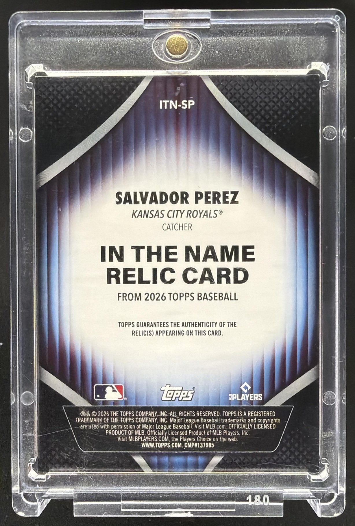 2026 Topps Series 2 Salvador Perez #ITN-SP In the Name Relic 1/1 Patch