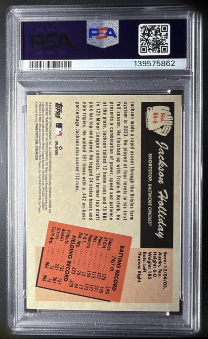 2024 Bowman Jackson Holliday #BA-6 55 Anime RC SSP PSA 9