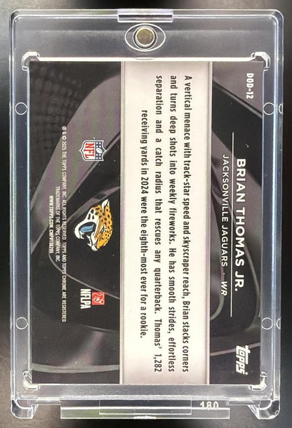 2025 Topps Chrome Black Brian Thomas Jr. #DOD-12 Depths of Darkness