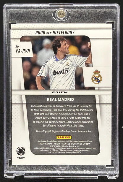 2025 Panini Prizm FIFA Club World Cup Ruud van Nistelrooy #28 Flashback Auto