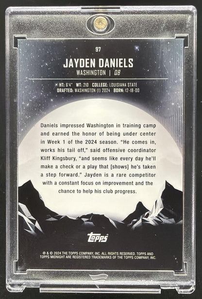 2024 Topps Midnight Jayden Daniels #97 RC /35