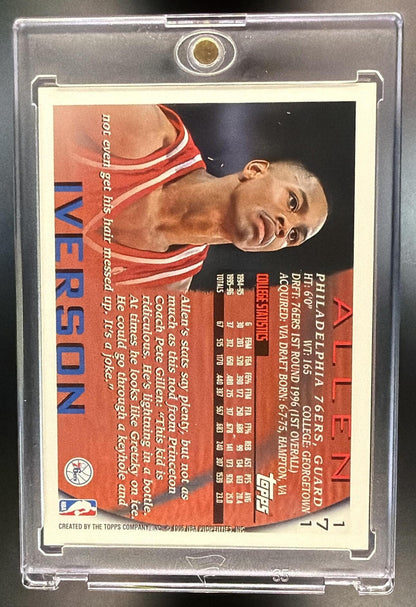 1996-97 Topps Allen Iverson RC NBA 50