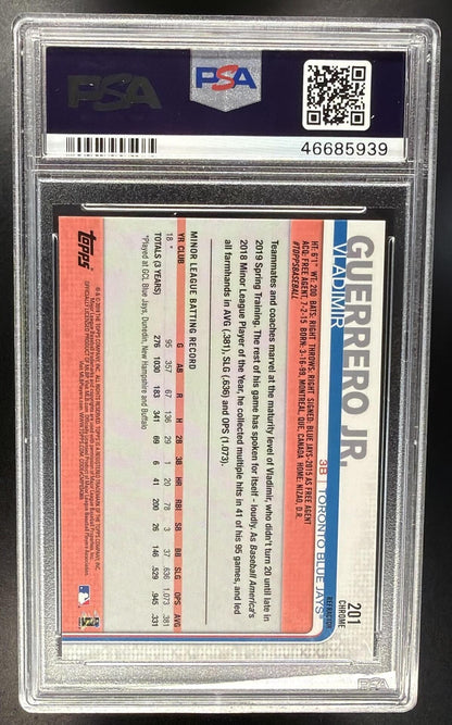 2019 Topps Chrome Vladimir Guerrero Jr. #201 X-Fractor RC PSA 10