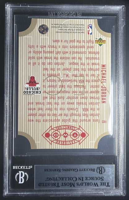 1996-97 Upper Deck Michael Jordan #FB23 Fast Break Connections BGS 8.5