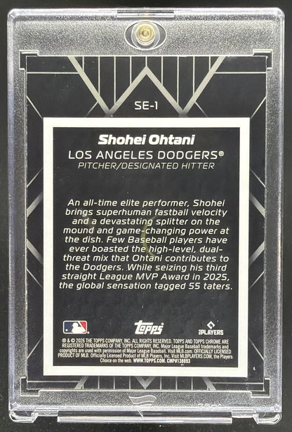 2026 Topps Chrome Shohei Ohtani #SE-1 Shadow Etch