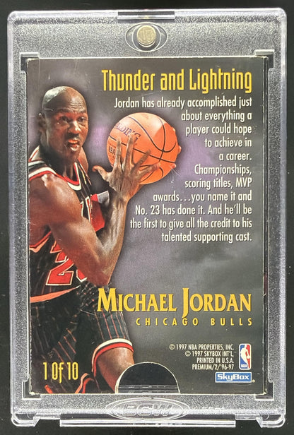 1997 Skybox Premium Michael Jordan Thunder And Lightning