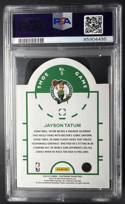 2022 Panini Photogenic Jayson Tatum #5 Shoe Game PSA 9