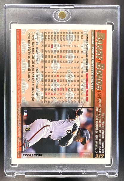 1998 Topps Chrome Barry Bonds #317 Refractor