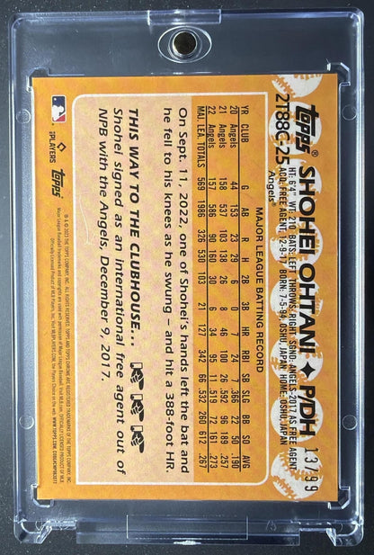 2023 Topps Chrome Shohei Ohtani #2T88C-25 1988 35th Anniversary Green /99