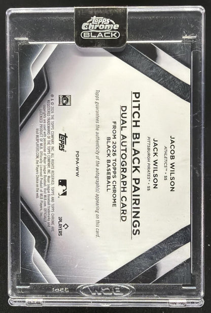 2025 Topps Chrome Black James Wood Dylan Crews #PDPA-WC Dual Auto /30