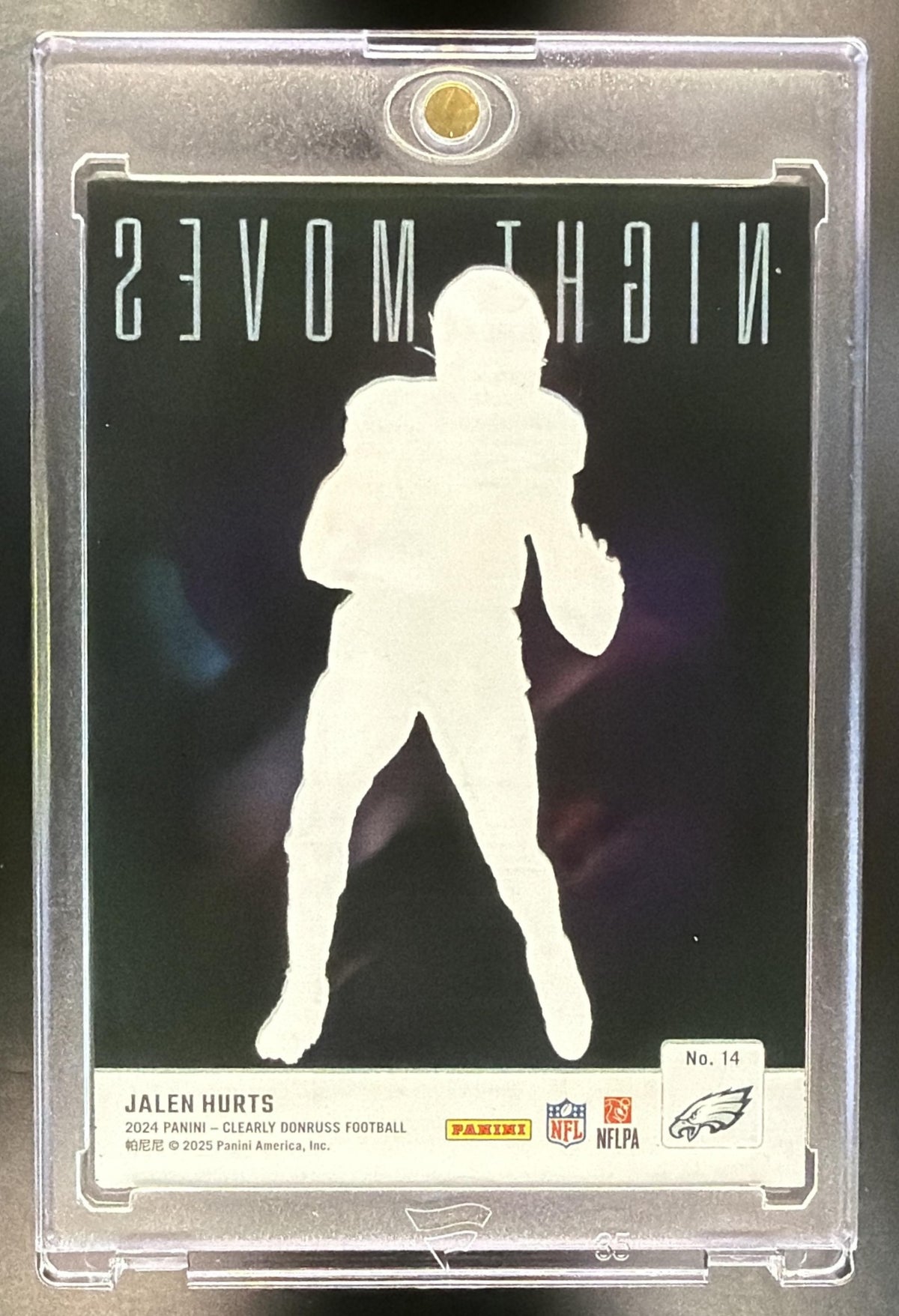 2024 Panini Clearly Donruss Jalen Hurts #14 Night Moves