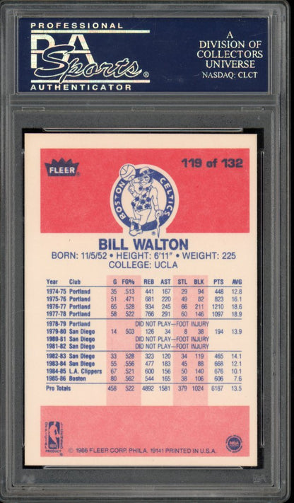 1986-87 Fleer Spud Webb PSA 8