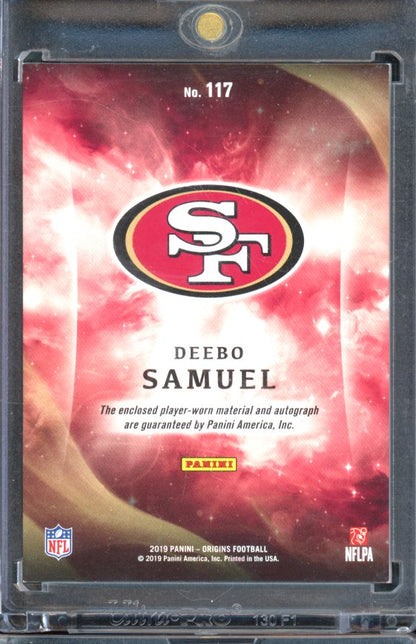 2019 Origins Deebo Samuel Orange Rookie Patch Auto /75