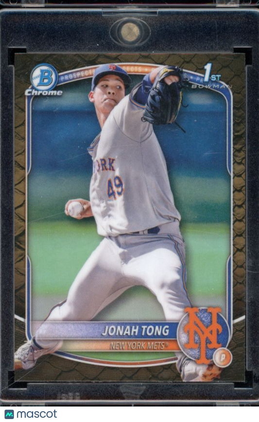 2025 Bowman Chrome Jonah Tong Sunflower Seeds Sp 1st