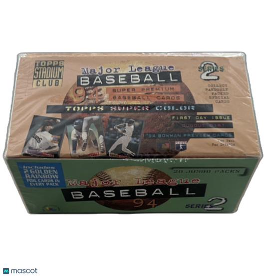 1994 Topps Stadium Club Baseball Series 2 Jumbo Box