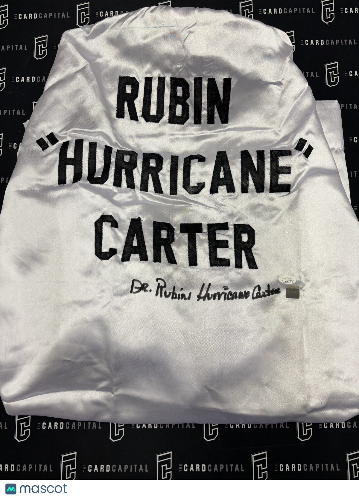 Dr. Rubin Hurricane Carter Signed Boxing Robe JSA