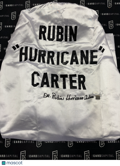 Dr. Rubin Hurricane Carter Signed Boxing Robe JSA