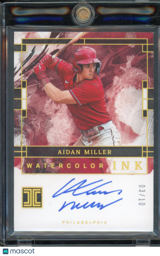 2024 Impeccable Aidan Miller White Color Ink Auto /10