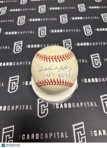 Art Mahaffey Signed Official Major League Baseball JSA