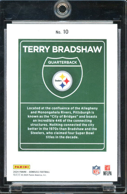 2024 Donruss Terry Bradshaw Downtown Case Hit