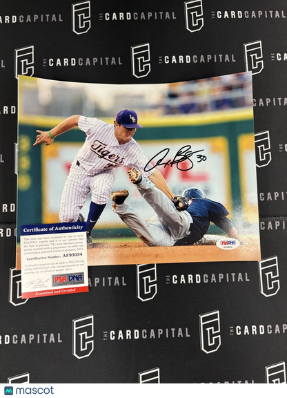 Alex Bregman Signed 8x10 LSU PSA