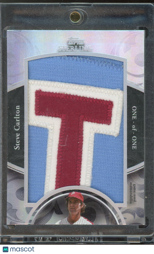 2024 Sterling Steve Carlton 1/1 Game Used  Letter Patch