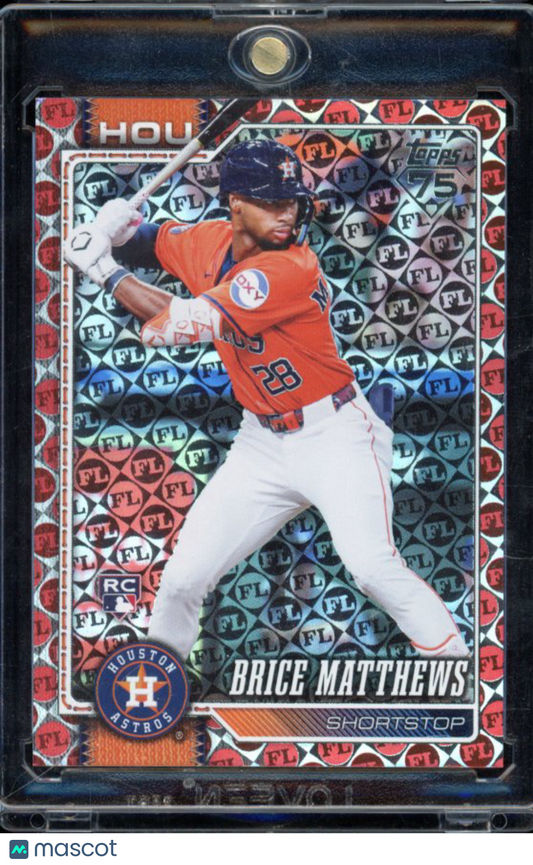 2026 Topps S1 Brice Matthews Red Rookie 75 FL /5