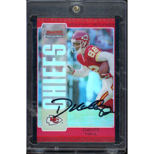 2005 Bowman Chrome Dante Hall #104 IP Auto