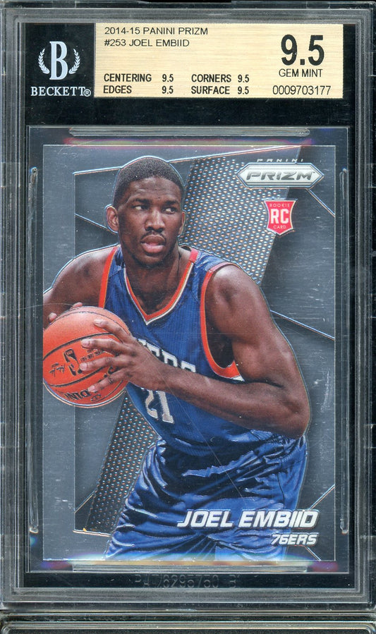 2014-15 Prizm Joel Embiid Rookie BGS 9.5 RC