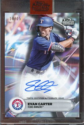 2024 Topps Industry Conference Evan Carter Auto #A-EC /25 RC