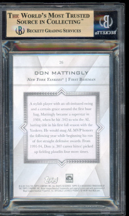 2016 Transcendent Don Mattingley /65 BGS 9.5