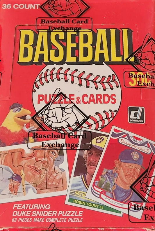 1984 Donruss Baseball Sealed Wax Box BBCE Certified