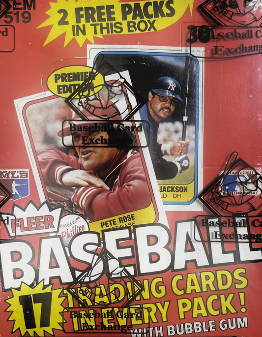 1981 Fleer Baseball Sealed Wax Box BBCE Certified