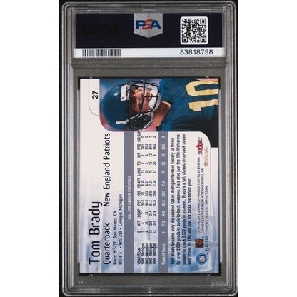 2000 Skybox Impact Tom Brady #27 PSA 9 RC