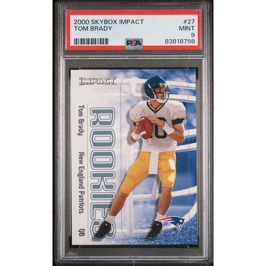 2000 Skybox Impact Tom Brady #27 PSA 9 RC