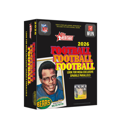 PRE ORDER 2026 Topps Heritage Football Mega Box