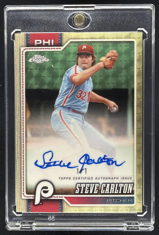 2026 Topps Chrome #CLA-SC Steve Carlton Superfractor Auto 1/1